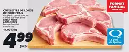 IGA FRESH PORK LOIN CHOPS offer