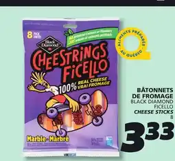 IGA BLACK DIAMOND FICELLO CHEESE STICKS offer