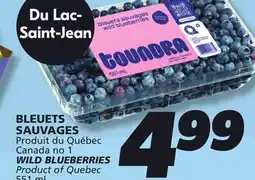 IGA WILD BLUEBERRIES offer