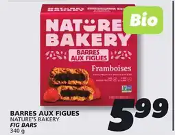 IGA NATURE'S BAKERY FIG BARS offer