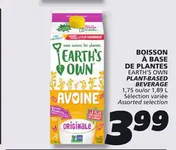 IGA EARTH'S OWN PLANT-BASED BEVERAGE offer
