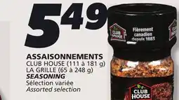IGA CLUB HOUSE SEASONING offer