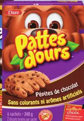 IGA DARE PATTES D'OURS COOKIES offer