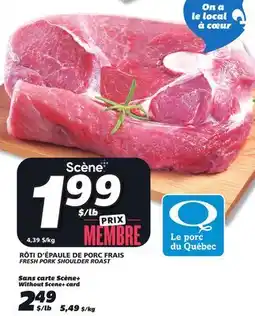 IGA FRESH PORK SHOULDER ROAST offer