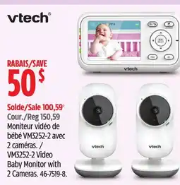 Canadian Tire Moniteur vidéo de bébé VM3252-2 avec 2 caméras offer