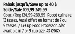 Canadian Tire KitchenAid 13-Cup Food Processor offer