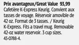 Canadian Tire Keurig K-Express offer