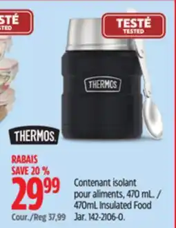 Canadian Tire THERMOS 470mL Insulated Food Jar offer