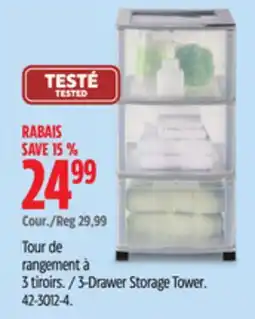 Canadian Tire Type A 3-Drawer Storage Tower offer