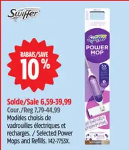 Canadian Tire Swiffer Selected Power Mops and Refills offer