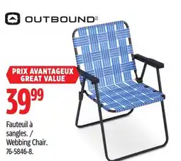 Canadian Tire OUTBOUND Webbing Chair offer
