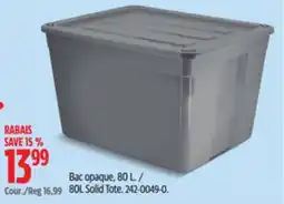 Canadian Tire type A 80L Solid Tote offer