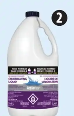 Canadian Tire Aquarius Liquid Pool Chlorine, 3.6L offer