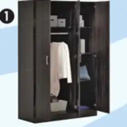 Canadian Tire Sauder 3-Door Wardrobe, Espresso offer