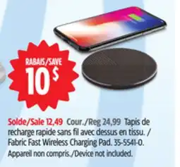 Canadian Tire Bluehive Fabric Fast Wireless Charging Pad offer