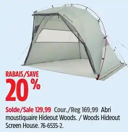 Canadian Tire Woods Hideout Screen House offer
