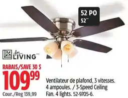 Canadian Tire For Living 3-Speed Ceiling Fan offer