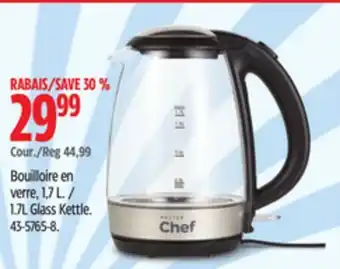 Canadian Tire Master Chef 1.7L Glass Kettle offer