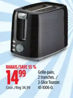 Canadian Tire Master Chef 2-Slice Toaster offer