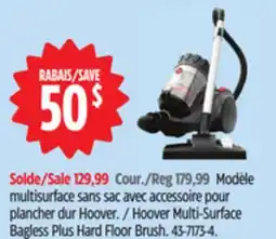 Canadian Tire Hoover Multi-Surface Bagless Plus Hard Floor Brush offer