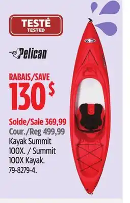 Canadian Tire Pelican Summit 100X Kayak offer