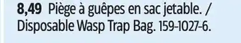Canadian Tire Raid Disposable Wasp Trap Bag offer