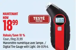 Canadian Tire MotoMaster Digital Tire Gauge with Light offer
