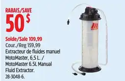 Canadian Tire MotoMaster 6.5L Manual Fluid Extractor offer