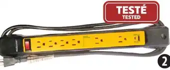 Canadian Tire Mastercraft 6-Outlet Power Bar with USB offer