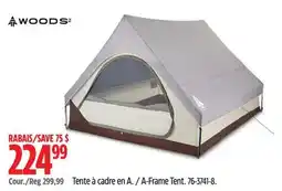 Canadian Tire WOODS A-Frame Tent offer