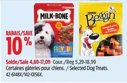 Canadian Tire Milk-Bone, Purina Selected Dog Treats offer