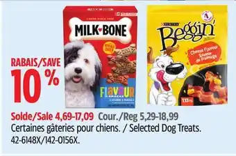 Canadian Tire Milk-Bone, Purina Selected Dog Treats offer