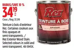 Canadian Tire Rez Exterior Wood Stain offer