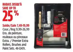 Canadian Tire Premier Extra Rollers, Brushes and Paint Sets offer
