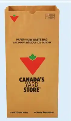 Canadian Tire Canadian Tire Yard Waste 2-Ply Paper Bags, 20-Pack offer