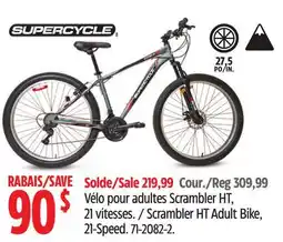 Canadian Tire Supercycle Scrambler HT Adult Bike, 21-Speed offer