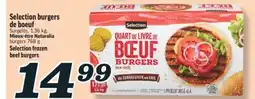 Marché Richelieu SELECTION BURGERS DE BOEUF | SELECTION FROZEN BEEF BURGERS offer