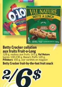 Marché Richelieu BETTY CROCKER COLLATION AUX FRUITS FRUIT-O-LONG | BETTY CROCKER FRUIT-BY-THE-FOOT FRUIT SNACK offer