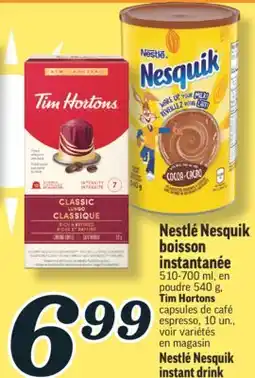 Marché Richelieu NESTLÉ NESQUIK BOISSON INSTANTANÉE | NESTLÉ NESQUIK INSTANT DRINK offer