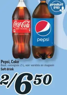 Marché Richelieu PEPSI, COKE | SOFT DRINK offer
