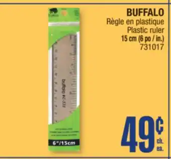 Jean Coutu BUFFALO Plastic ruler offer