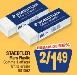 Jean Coutu STAEDTLER Mars Plastic White eraser offer