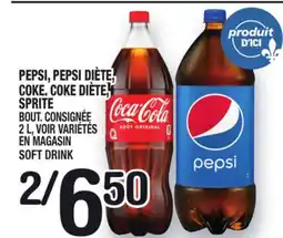 Marche Ami PEPSI, PEPSI DIÈTE, COKE, COKE DIÈTE, SPRITE | SOFT DRINK offer