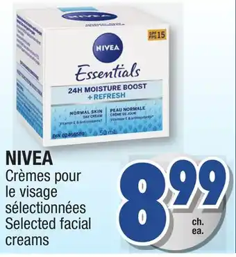 Jean Coutu NIVEA Selected facial creams offer
