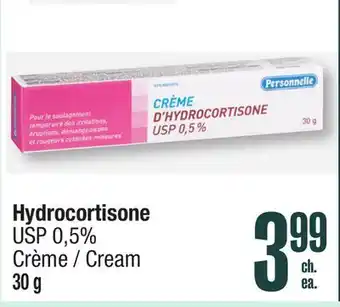 Jean Coutu PERSONNELLE Hydrocortisone USP 0,5% Cream offer