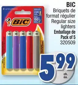 Jean Coutu BIC Regular size lighters offer