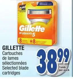 Jean Coutu GILLETTE Selected blade cartridges offer