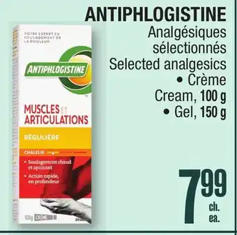 Jean Coutu ANTIPHLOGISTINE Selected analgesics offer