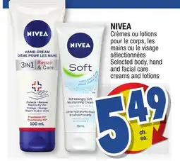 Jean Coutu NIVEA Selected body, hand and facial care creams and lotions offer