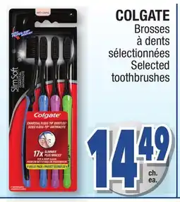 Jean Coutu COLGATE Selected toothbrushes offer